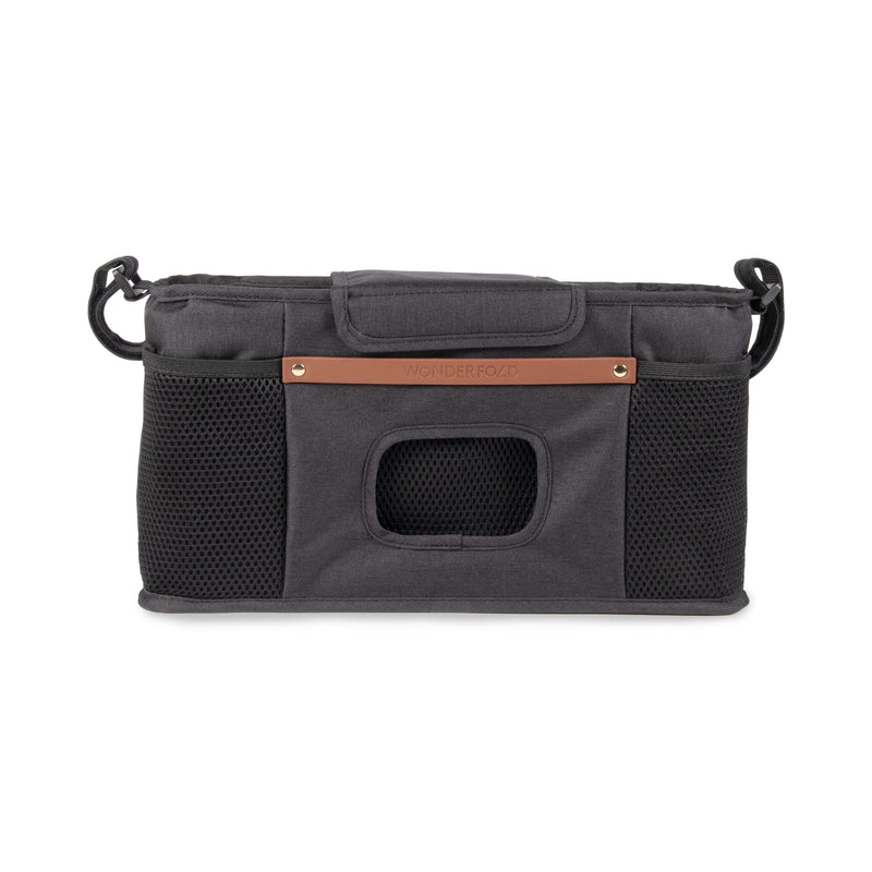 WonderFold Parent Console with 2 Insulated Cupholders, Black T7