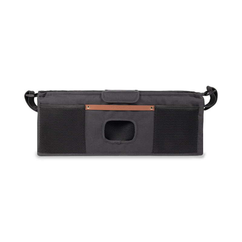 WonderFold Parent Console with 4 Insulated Cupholders, Black E9