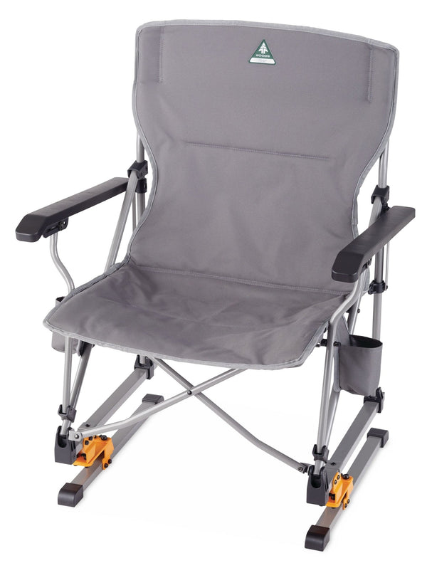 Woods Bonavista Folding Camp Rocker Chair, Grey X5