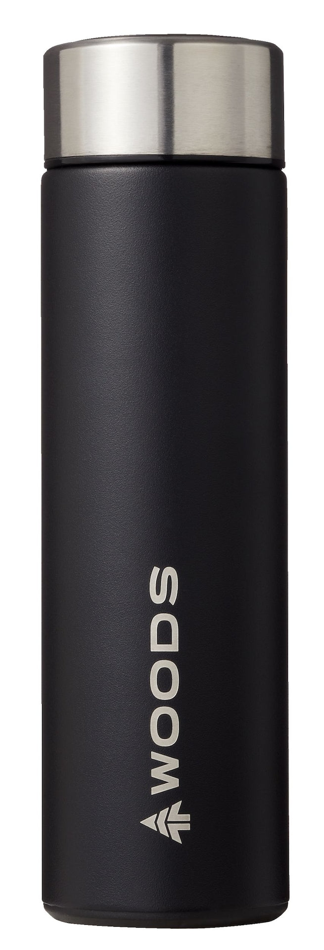 Woods Leak-Tight Tumbler, 16.9-oz, Stainless Steel, Leak-Proof, Black, Medium S3