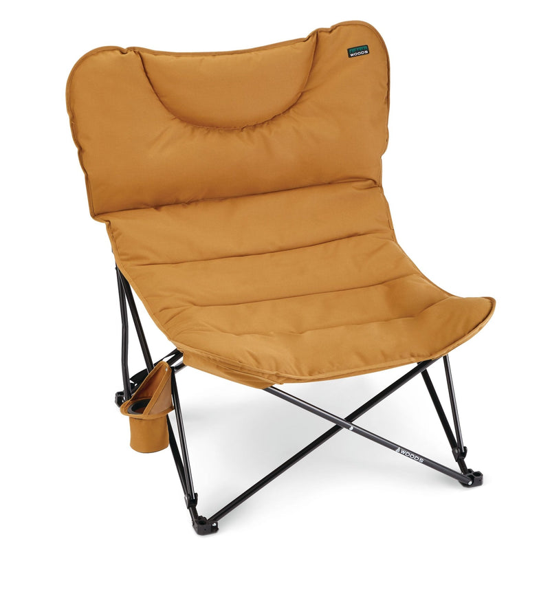 Woods Mammoth Folding Camping Chair with Cup Holder, Dijon V5