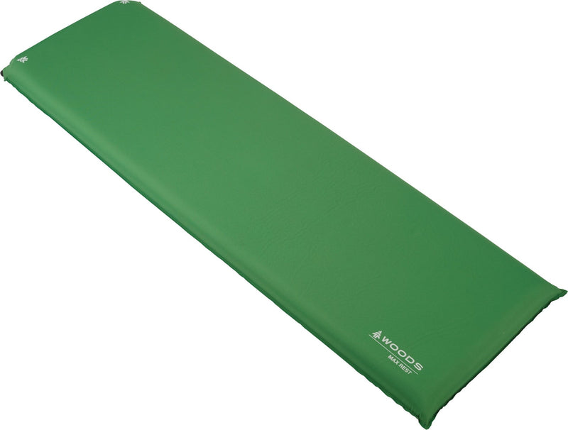 Woods Max Rest Single Self-Inflating Camping Sleeping Pad/Air Mat with Storage Bag, 4-in A6