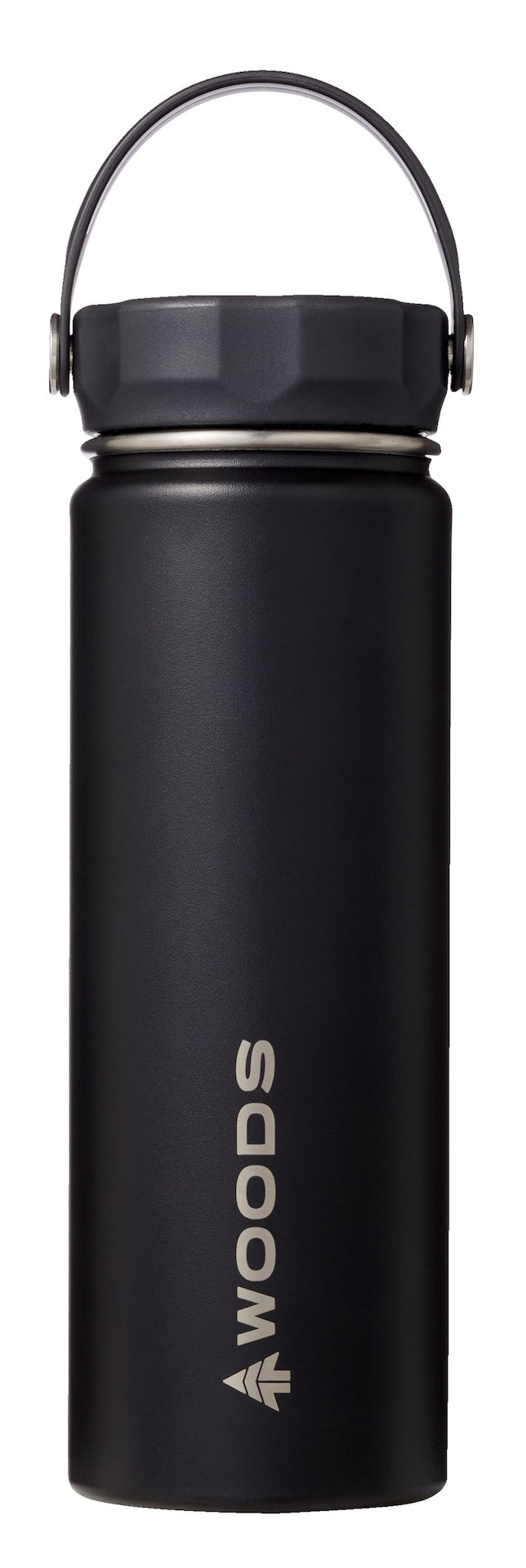 Woods Water Bottle, 22-oz, Stainless Steel, Leak-Proof, Black G9