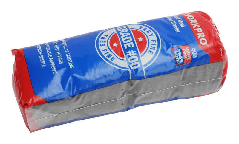 Workpro Steel Wool Pads For Multi-Surface Smoothing & Cleaning, Very Fine Grade M1