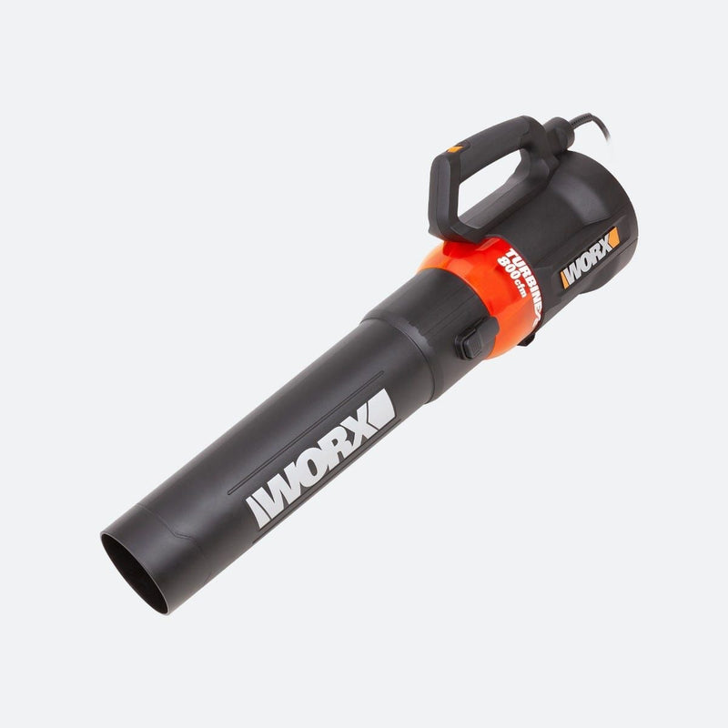 Worx 12 Amp Electric 800 CFM 135 MPH Leaf Blower with Turbine Fan Technology K8