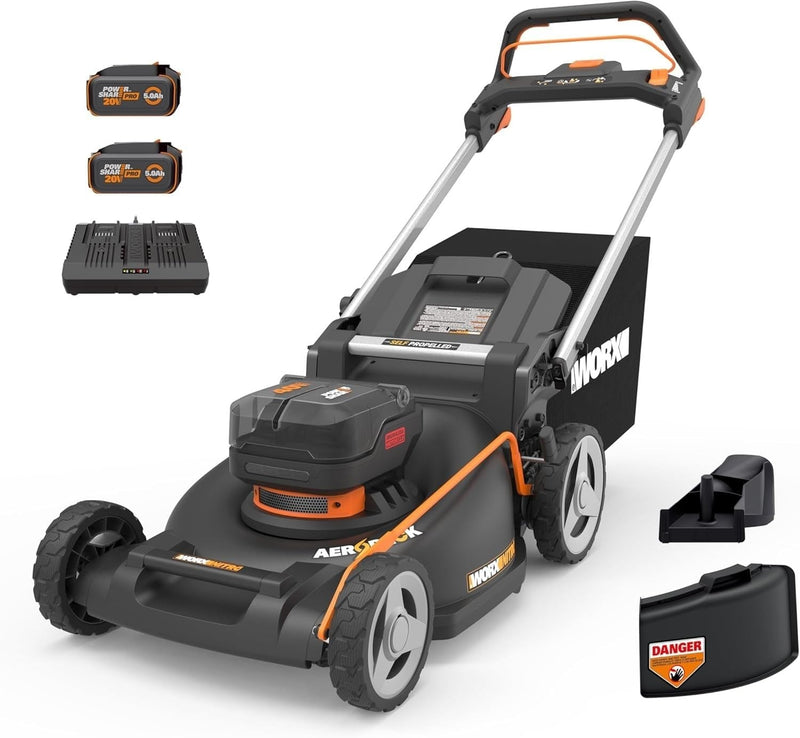 Worx 40V Nitro PowerShare 3-in-1 Self-Propelled 21-in Lawn Mower F6