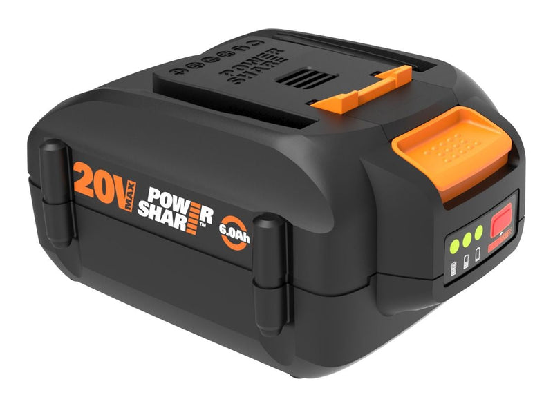 WORX WA3671 20V MAX Power Share 6Ah Lithium-ion Replacement Battery T0