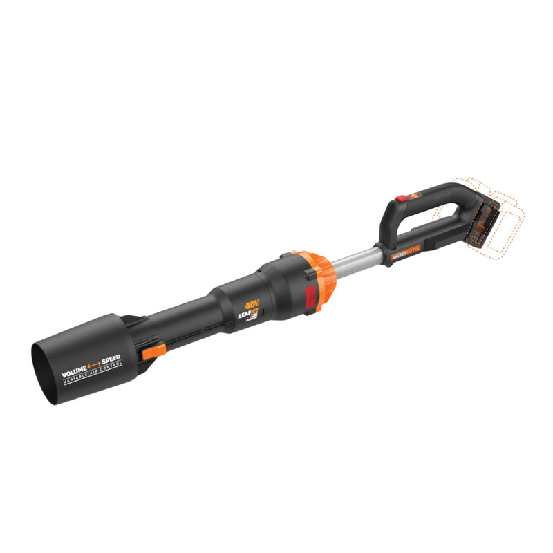 WORX WG585.9 Nitro 40V Power Share LeafJet Cordless, Brushless Leaf Blower, Tool Only K4