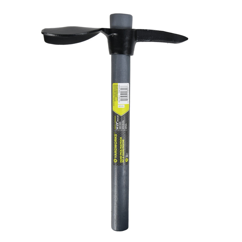 Yardworks 10-in 2.5-lb Hand Pick/Mattock, Hardwood Shaft N4