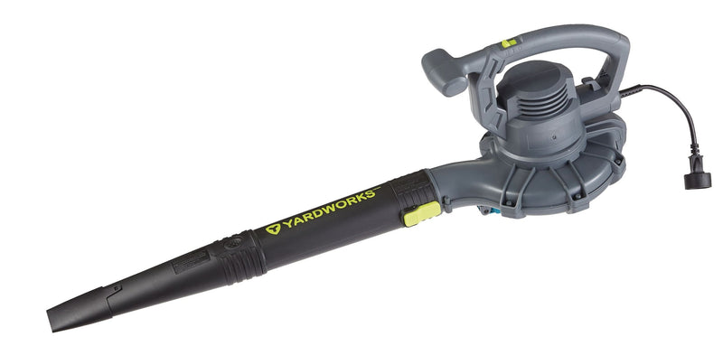 Yardworks 12 Amp 400CFM Electric Leaf Blower/Vacuum, Black V7