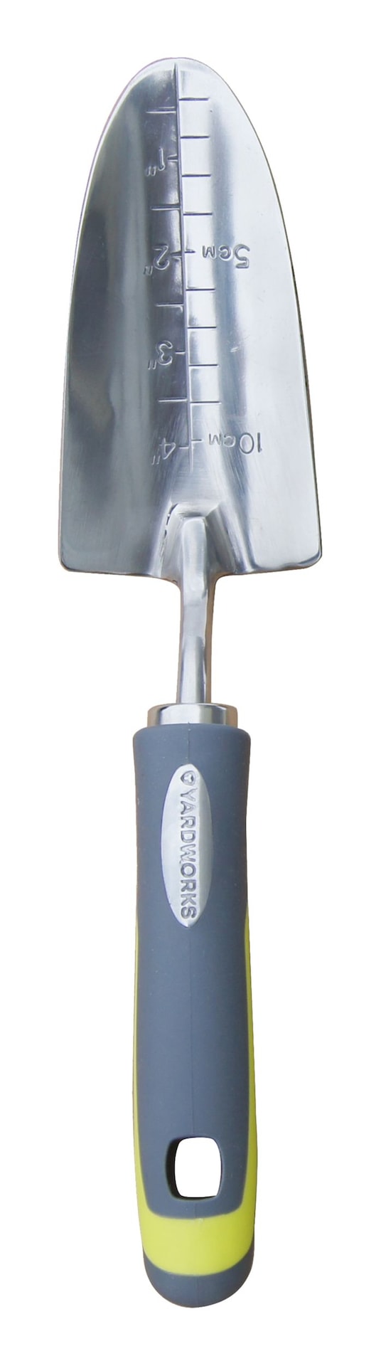 Yardworks 12-in Stainless-Steel Hand Transplanter with Rubber Handle M1