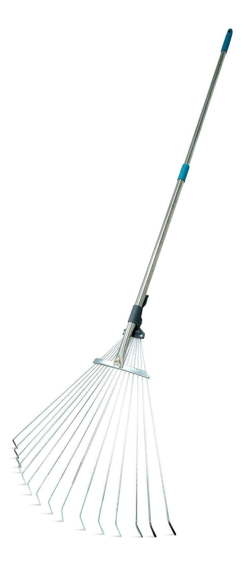 Yardworks 7 to 21-in Wide Metal Adjustable-Tine Telescopic Leaf Rake, 32 to 63-in Aluminum Shaft A1