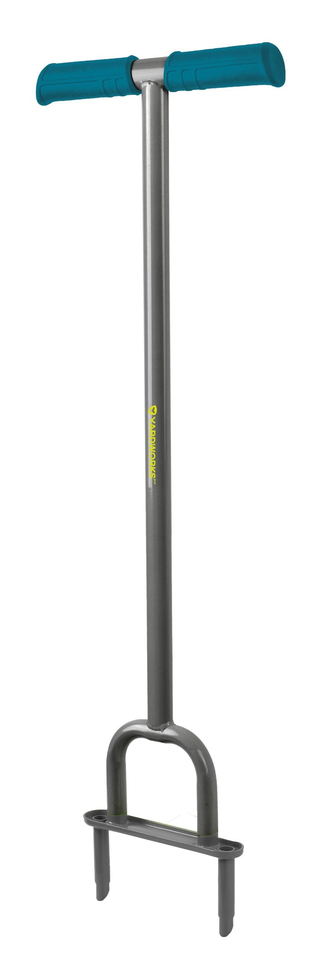 Yardworks Heavy-Duty 2-Prong Steel Garden Lawn Coring Aerator T0