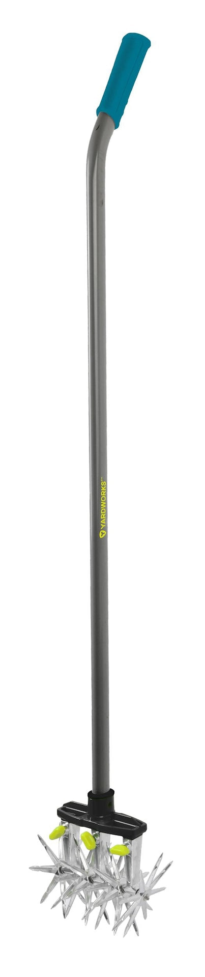 Yardworks Steel & Aluminum 3-Tine Rotary Cultivator, 48-in Angled Handle S6