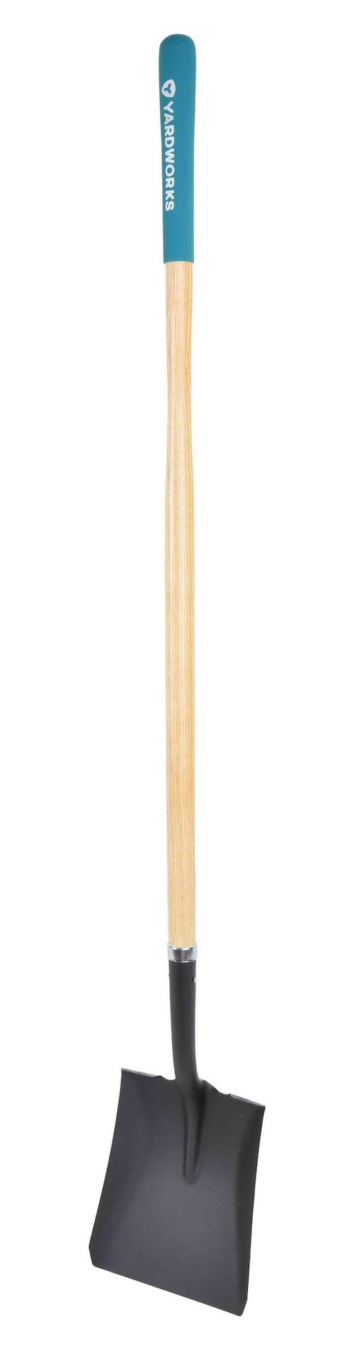 Yardworks Steel Square-Point Long-Handle Spade Shovel, 60-in Wooden Shaft V3