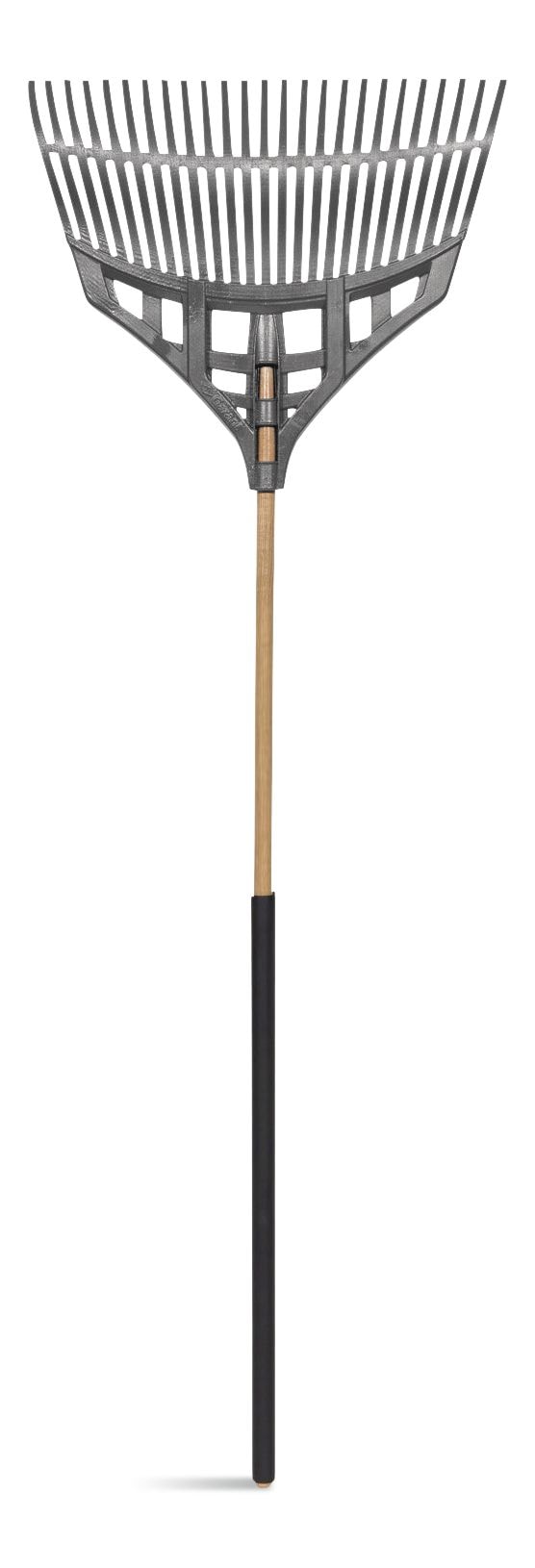 Yardworks Ultra-Light Leaf Rake with Hardwood Shaft, 24-in D1