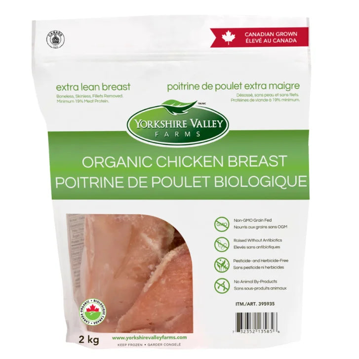 Yorkshire Valley Farms Organic Boneless Skinless Chicken Breasts, 5 2 kg K1