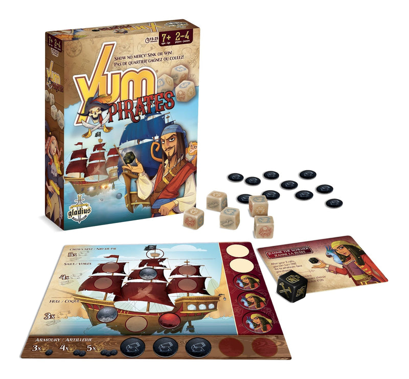 Yum Pirate Family Board Game, French, Ages 7+ Z9