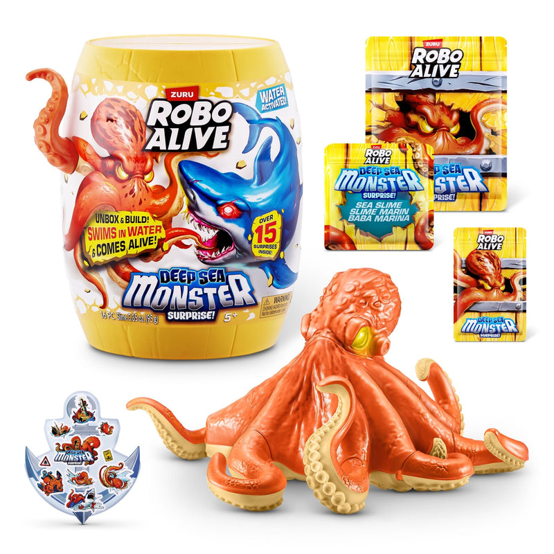 Zuru Robo Alive Deep Sea Monster Surprise Unboxing Playset Capsule for Ages 5+ S7