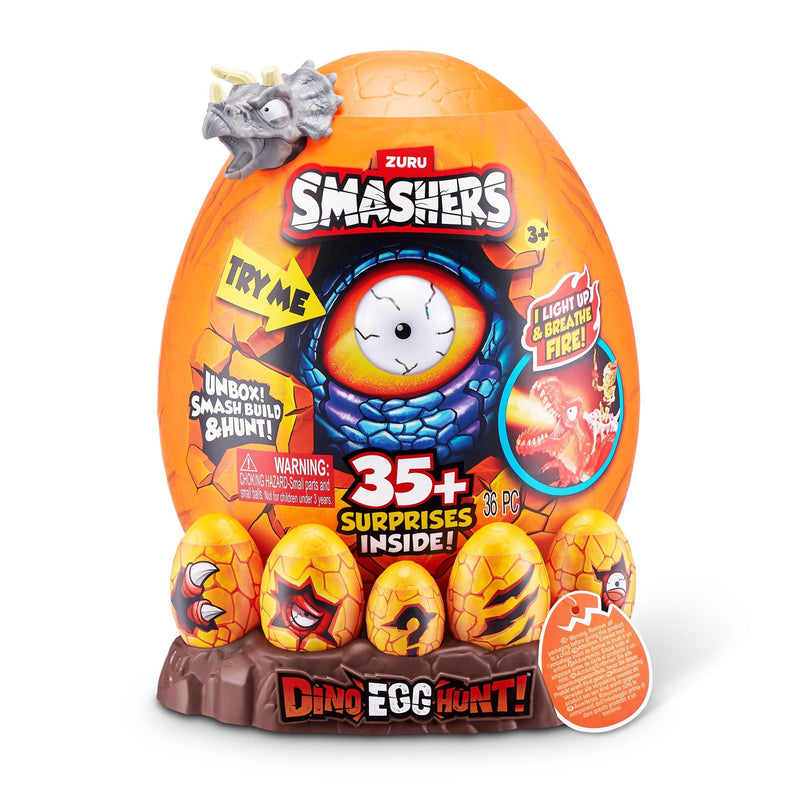 Zuru Smashers Dino Egg Hunt Mystery Playset Capsule for Ages 3+, Assorted Figures C6