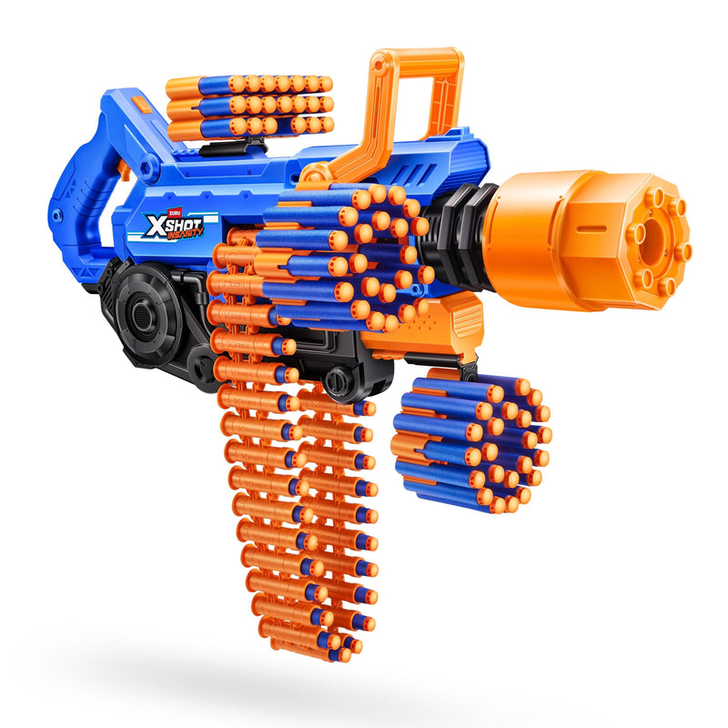 Zuru X-Shot Insanity Smoking Barrel Foam Dart Toy Blaster with 72 Darts X2