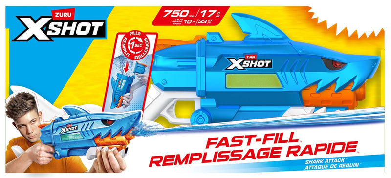 Zuru X Shot Shark Fast Fill Water Blaster with Fast-Fill Technology, 750-mL W2