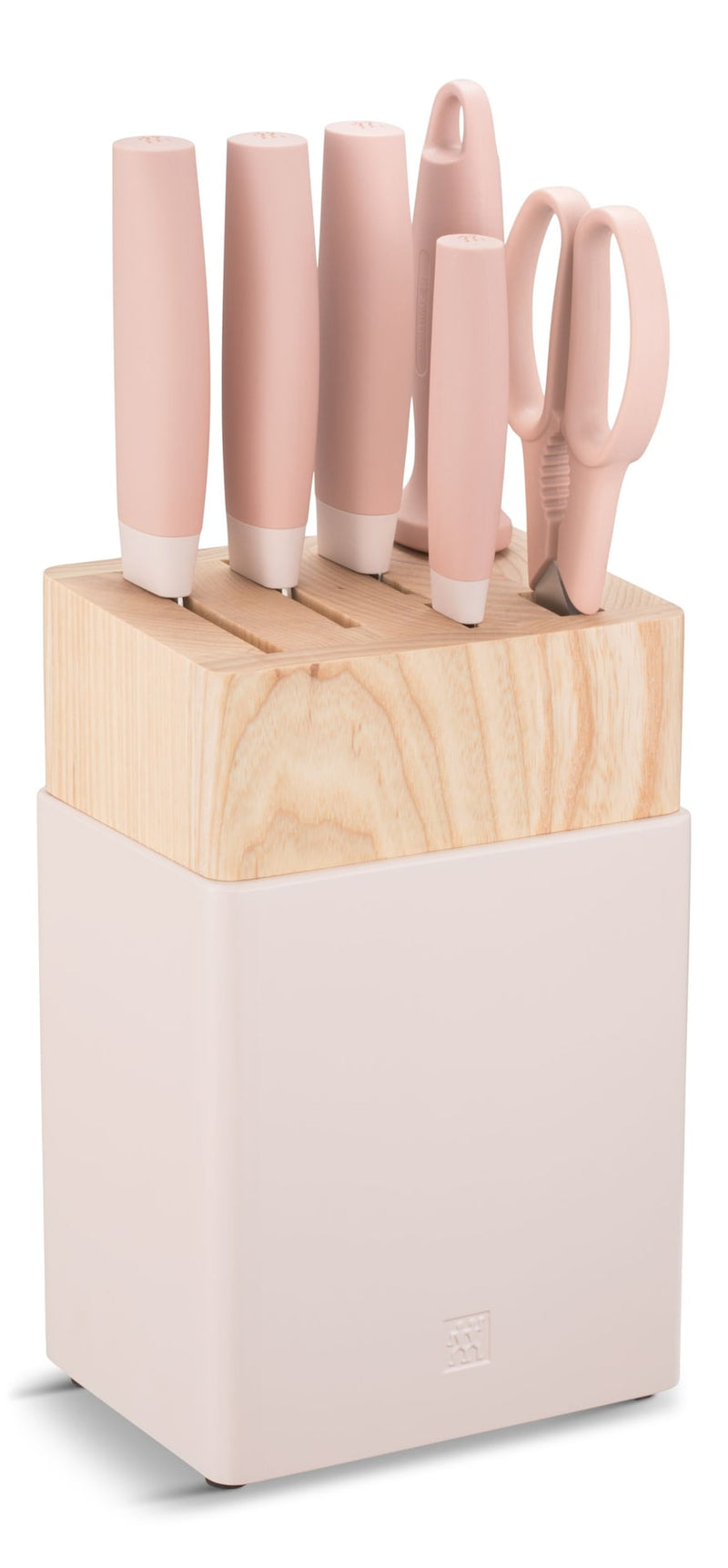 ZWILLING Now S Stainless Steel Knife Block Set, Pink, 7-pc L1