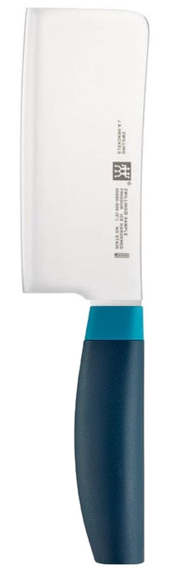 Zwilling Now Stainless Steel Knife Block Set with Blade Sharpener & Knife Block, Blue, 7-pc I1